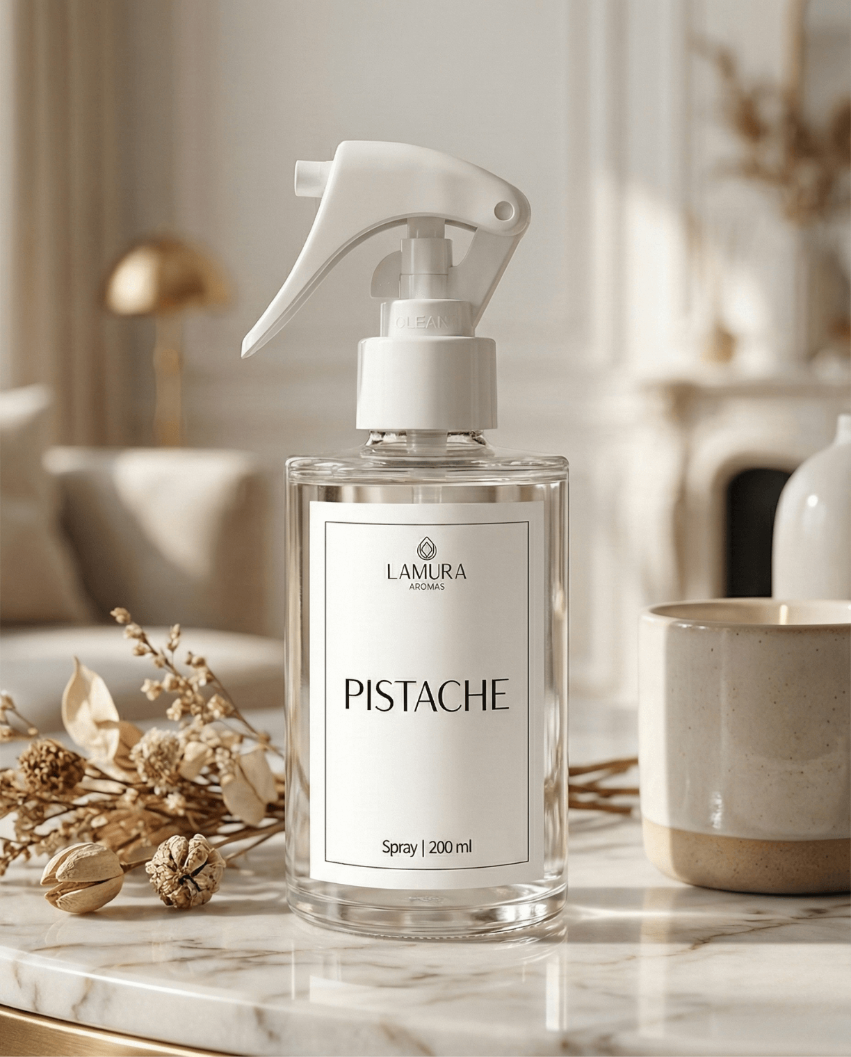 Home Spray Pistache - Lamura Aromas