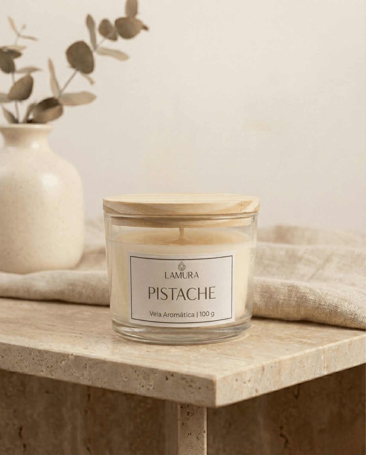Vela Aromática de Pistache - Lamura Aromas